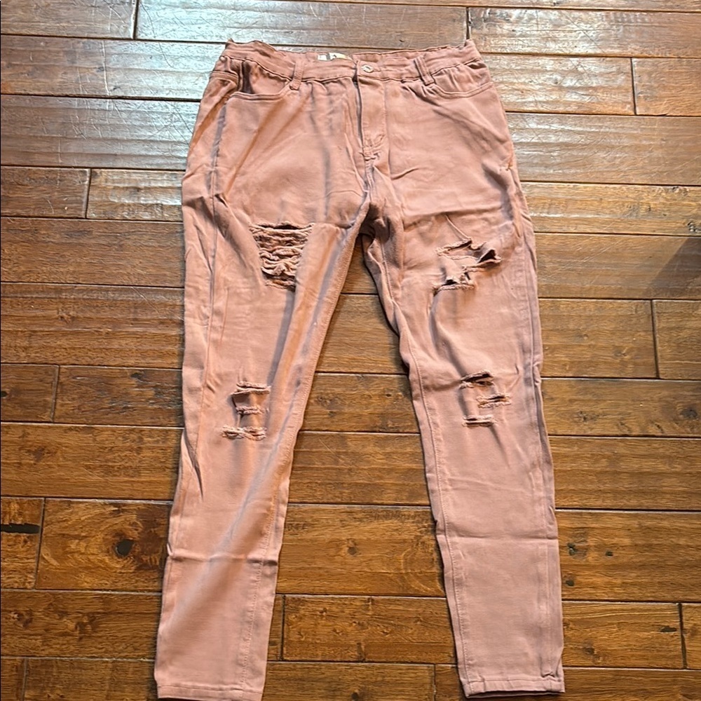 Hengsheng Distressed Pink jeans 2XL